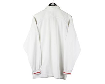Vintage England Team 2001/02 Nike Rugby Shirt Size M/L White 00s