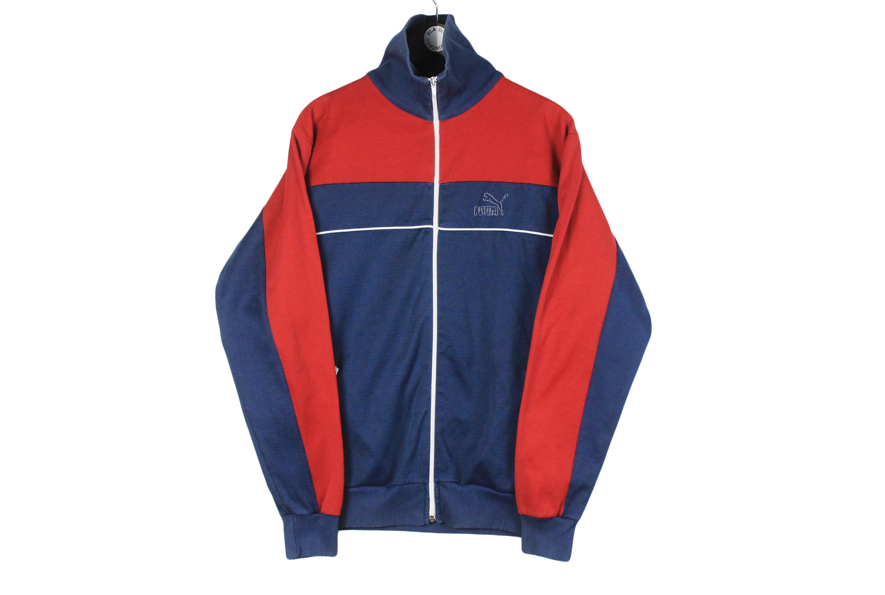 ヴィンテージ プーマ トラックジャケット サイズL ブルー レッド 90