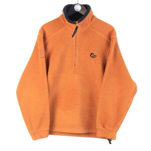 Vintage Lowe Alpine Fleece 1/4 Zip Size S/M Orange 90s Sweater