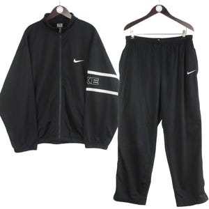 Vintage Nike Tracksuit Size XL Black 90s Retro Sport Style Track