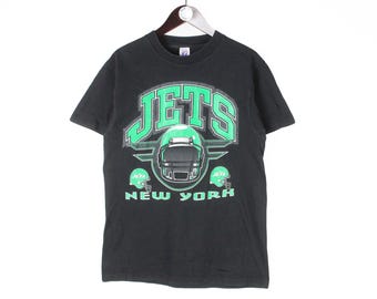 Vintage 90's New York Jets NFL Rugby Green Tshirt Xlarge National