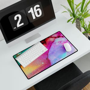 Colorful Desk Mats, Smooth Surface Mouse Pad, Desk Decor, Office Gift, Gaming Accessories, Christmas Housewarming Birthday Presents