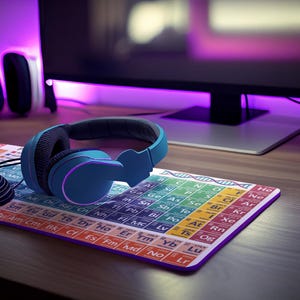Periodic Table of the elements Mouse Pad,  Science Decor, Educational Gifts, Geek Chic, Teacher Supplies,  Chemistry Gift