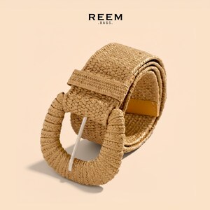 Woven Straw Belts for Women - Etsy