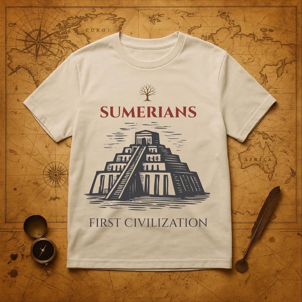 Sumerians T-Shirt | Ancient Mesopotamia History Tee | First Civilization Graphic Shirt | History Buff Gift