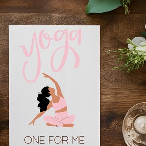 Yoga voor mij | Valentijnskaart | Jubileumkaart | Afdrukbaar | Digitale download