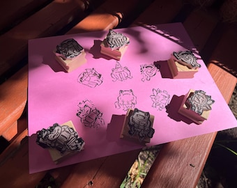 Frog Stamps with Ink Pad
