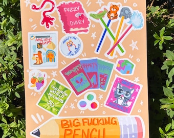 Scholastic Bookfair Goodies Sticker Sheet