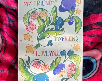 Happy Pride Card - Rainbow Colors