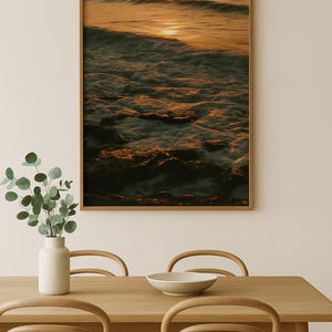Sunset Seascape Photography | Tropical Wall Art | Digital Download Printable Sunset Poster