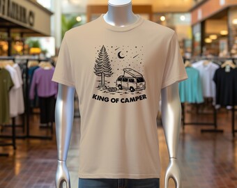 King of Camper Van Life T-Shirt: Funny Camping RV Outdoor Tee