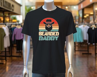 Funny Bearded Daddy Shirt: Retro Father's Day Tee