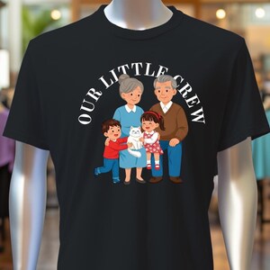 Our Little Crew Family T-Shirt: Grandparents & Grandkids Reunion