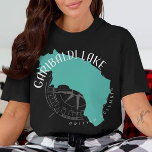Garibaldi Lake British Columbia Comfort Colors T-Shirt | Custom Lake Life Gift | Personalized Family Reunion Bach Crew Boat Captain Shirt