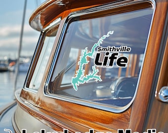 Sticker Smithville Lake | Smithville Life Lake-vinylsticker | Bootvrachtwagen Auto RV Raamstickers | UV-weerbestendige sticker