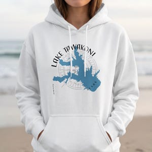 Lake Tawakoni Texas Map Comfort Colors Hoodie | Family Reunion Bach Crew Boat Captain Shirt | Custom Lake Life Gift