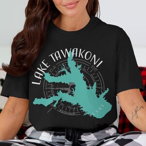 Lake Tawakoni Texas Map Comfort Colors T-Shirt | Family Reunion Bach Crew Boat Captain Shirt | Custom Lake Life Gift
