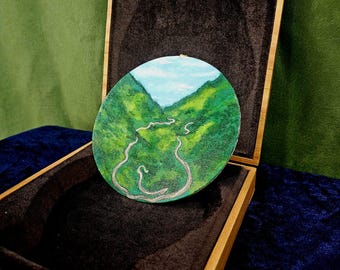 Obraz akrylowy na płótnie „Transfogaraska Highway”, prezent rumuński, płótno magnetyczne