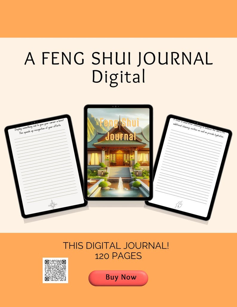 Feng Shui Digital Journal - Etsy