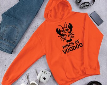 Funny Crawfish Voodoo Doll T-Shirt: Cajun Halloween Tee