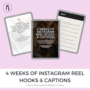 4 Weeks of Instagram Reel Hooks and Captions
