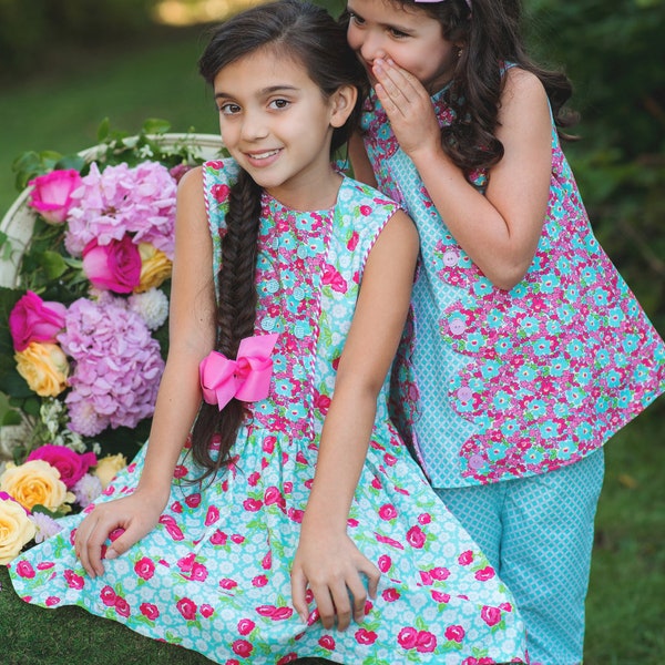 PDF The Savannah Dress - Girls PDF Pattern - Size 6 month - Size 10