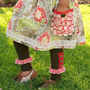 Girls PDF Sewing Pattern - Maisie Skirt and Leggings Pattern, Size 6 Month - 10 Years by The Cottage Mama
