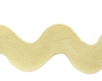 Medium Rick Rack - Butter Yellow - 1 Yard by The Cottage Mama