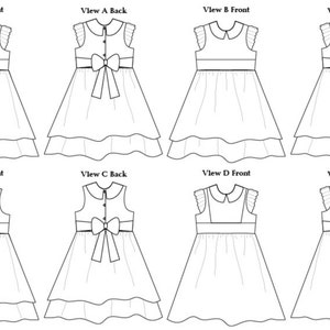 PDF Georgia Vintage Dress Pattern, Size 6 Month 10 Years by The Cottage Mama image 5