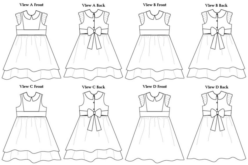 PDF Georgia Vintage Dress Pattern, Size 6 Month 10 Years by The Cottage Mama image 5