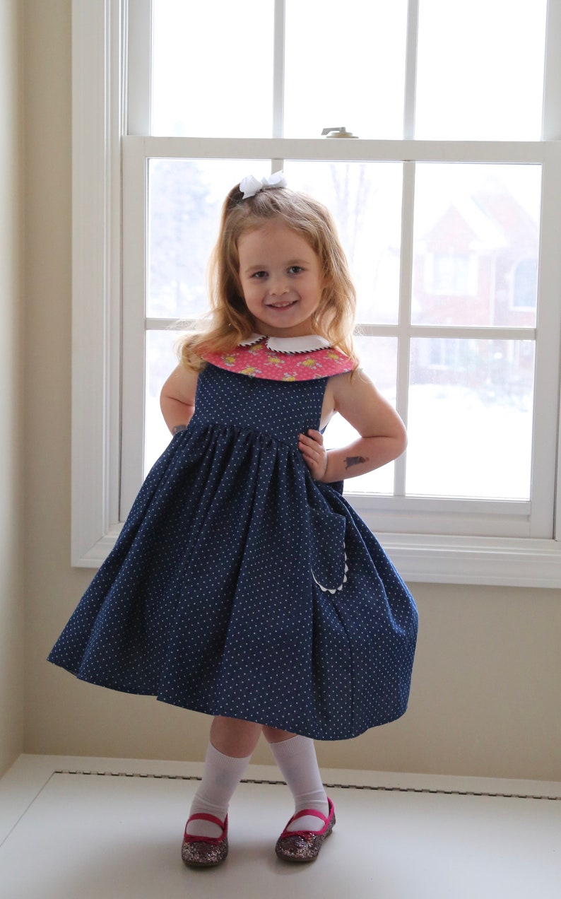 PDF Sewing Pattern: Beatrice Dress Size 6 Month 12 Years by The Cottage Mama image 4