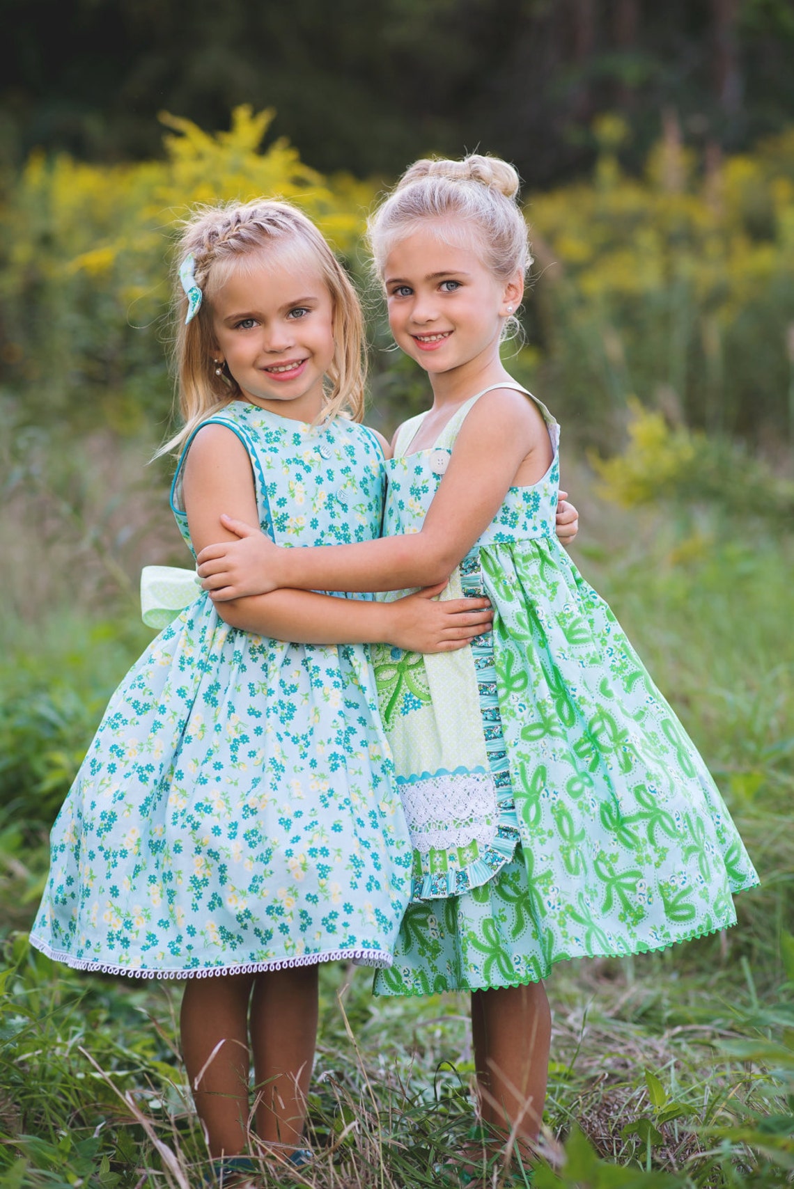 PDF Girls Dress Pattern: Girls Charlotte Apron Dress Size 6 | Etsy
