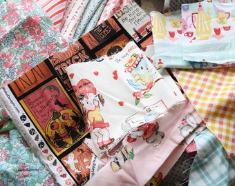 Sewing Quilting Fabric Designer Quilting Cotton Scraps, 1 pound aka 4 yards by The Cottage Mama