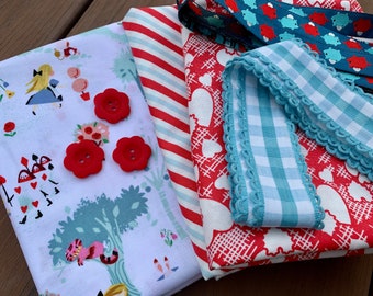 Sewing Quilting Fabric Alice in Wonderland Kit from The Cottage Mama