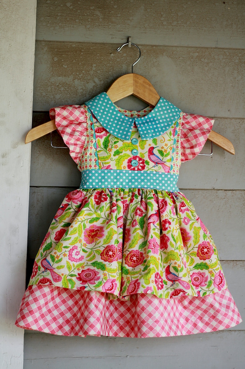 PDF Sewing Pattern: Georgia Vintage Dress Size 6 Month 10 Years image 9