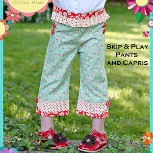 PDF Pants Pattern Skip and Play Pants and Capris, Size 6 Month 10 Years by The Cottage Mama image 4