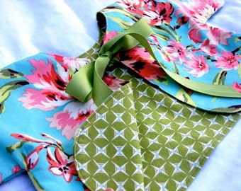 Floral Baby Jacket, Infant Coat, Custom Baby Jacket, Baby Shower Gift, Newborn Baby Girl, Size 6M, Designer Baby Coat