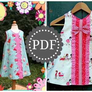 PDF Sewing Pattern: Janey Jumper A-Line Dress Size 6 Month through 10 Years image 5