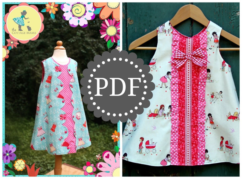 PDF Sewing Pattern: Janey Jumper A-Line Dress Size 6 Month through 10 Years image 5