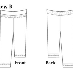 PDF Pants and Capri Pattern: Skip and Play Pants and Capris Size 6 Month 10 Years image 5