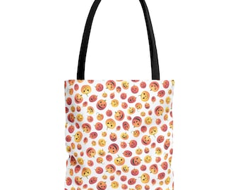 Fabric Tote Bag, Pumpkin Halloween Tote Bag, Vintage Retro Trick-or-Treat Spooky Season Bucket from The Cottage Mama