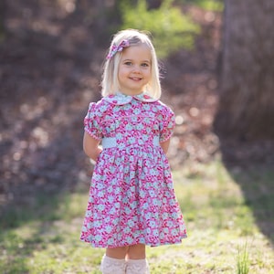 PDF Adelaide Dress Pattern - Size 6 Month - Size 12 by The Cottage Mama