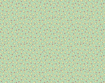 Playtime 1930s Fabric, Reproduction Feedsack Fabric, Quilting Fabric, Riley Blake, Vintage Fabric, The Cottage Mama - Light Green Ducks