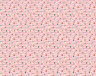 Playtime 1930s Fabric, Reproduction Feedsack Fabric, Quilting Fabric, Riley Blake, Vintage Retro Fabric, The Cottage Mama - Pink Blocks