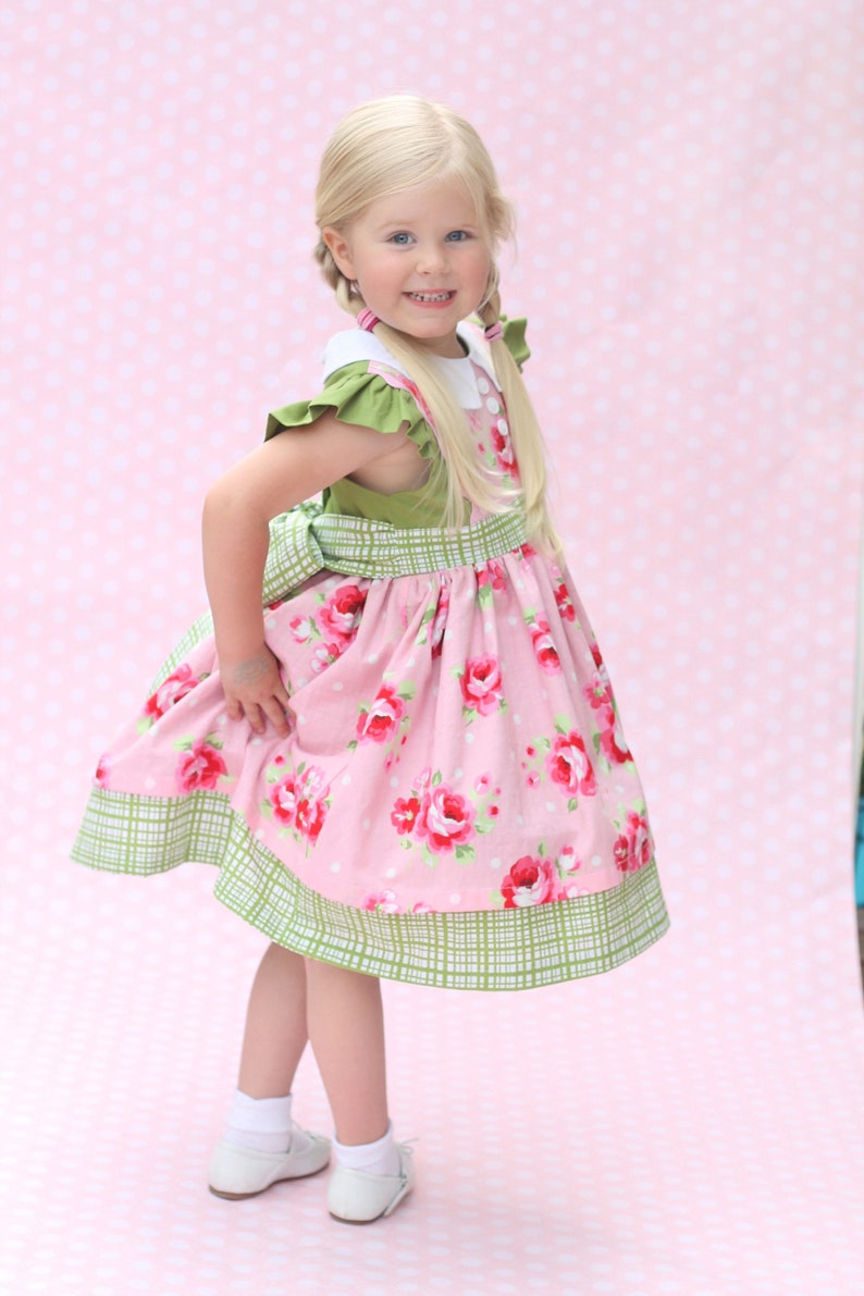 PDF Sewing Pattern: Georgia Vintage Dress Size 6 Month 10 Years image 2