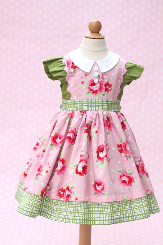PDF Dress Sewing Pattern for Girls, Kids Dress Sewing Pattern, Classic  Vintage Retro Children's Clothing - Georgia Vintage Dress - Etsy