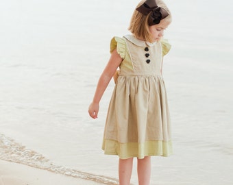 PDF Georgia Vintage Dress Pattern, Size 6 Month - 10 Years by The Cottage Mama