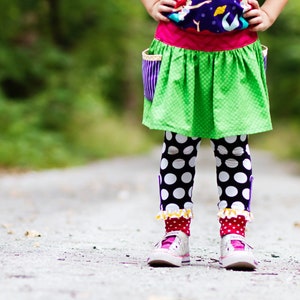 PDF Sewing Pattern Maisie Skirt and Leggings Girls Pattern, Size 6 Month through 10 Years image 6