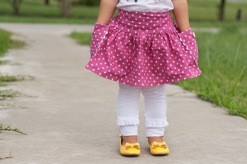 PDF Sewing Pattern Maisie Skirt and Leggings Girls Pattern, Size 6 Month through 10 Years image 8