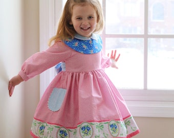 PDF Sewing Pattern: Beatrice Dress - Size 6 Month - 12 Years by The Cottage Mama